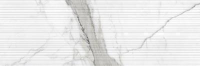 Cifre Cerámica Statuario Wandtegel | 40x120 cm | Gerectificeerd | Marmerlook | Mat Wit zwart