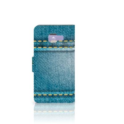 Samsung Galaxy A3 2016 Wallet Case met Pasjes Jeans Samsung Galaxy A3 2016 Wallet Case met Pasjes Jeans