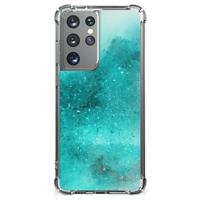 Back Cover Samsung Galaxy S21 Ultra Painting Blue - thumbnail