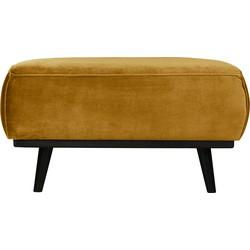 WOOOD Hocker 'Statement' Velvet, kleur Honing Geel