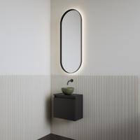 Fonteinset | BWS Leto | Mat Zwart | Waskom Mat Olijf Groen - thumbnail