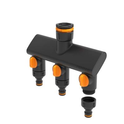 Fiskars 1070578 Comfort 3-voudige splitser Met reguleerventiel Fiskars 1070578 Comfort 3-voudige splitser Met reguleerventiel