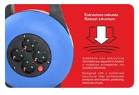 Verlenging Silver Electronics Furling Blauw 3500W - Maat: 10 m - thumbnail