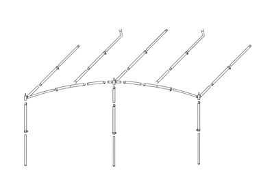 Dorema Onyx luifelframe aluminium 28mm Dorema Onyx luifelframe aluminium 28mm