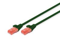 Digitus DK-1617-100/G RJ45 Netwerkkabel, patchkabel CAT 6 U/UTP 10.00 m Groen Vlambestendig, Halogeenvrij, Rond, Verdraaide paren, Onafgeschermd 1 stuk(s) - thumbnail