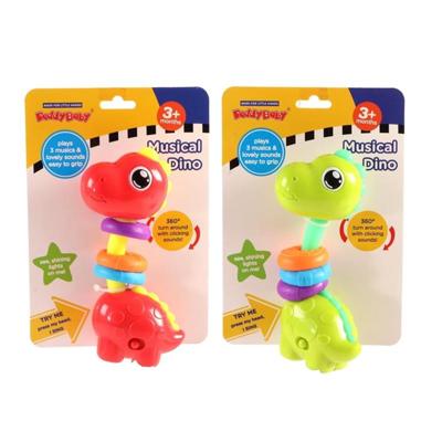 Jonotoys Dinosaurus muziek rammelaar 14 cm groot Jonotoys Dinosaurus muziek rammelaar 14 cm groot