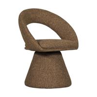 Woood Winter eetkamerstoel Zand Melange draaibaar - thumbnail