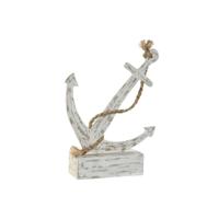 Decoratieve figuren Home ESPRIT Wit Anker Mediterrane Decapé 31 x 7,5 x 40 cm - thumbnail