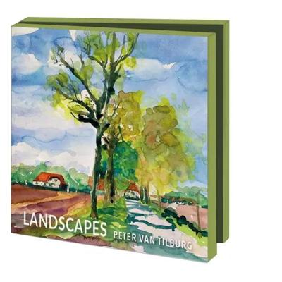 Kaartenmapje Landscapes, Peter van Tilburg 10 Stuks