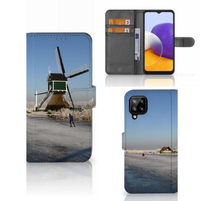 Samsung Galaxy A22 4G | M22 | Flip Cover | Schaatsers Samsung Galaxy A22 4G | M22 | Flip Cover | Schaatsers