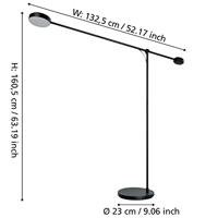 Eglo Led leeslampClavellina zwart - 900354 - thumbnail