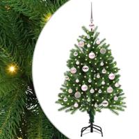VidaXL Kerstboom met 150 led met standaard groen 120 cm pe - thumbnail