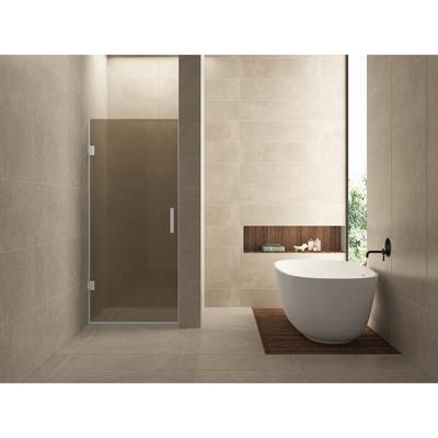 Wiesbaden Less Nisdeur - 700x2000x8mm - Nano Vintage Brons Glas - Geborsteld Staal