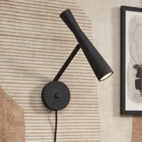 its about RoMi Wandlamp 'Bordeaux' kleur Zwart - thumbnail