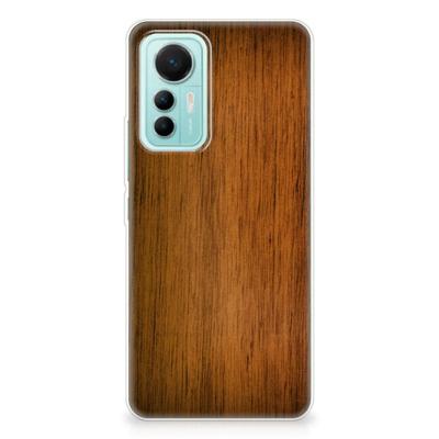 Xiaomi 12 Lite | Bumper Hoesje | Donker Hout