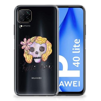 Silicone Back Case Huawei P40 Lite Boho Skull Silicone Back Case Huawei P40 Lite Boho Skull