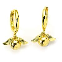 Harry Potter Earrings Golden Snitch (Golden Tone) - thumbnail