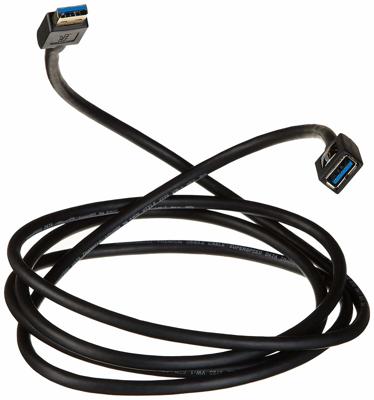 Amazon Basics USB-A mannelijk 3.0 naar USB-A vrouwelijk verlengkabel, 4,8 Gbps High-Speed, vergulde vrouwelijke connectoren, 2 m, zwart