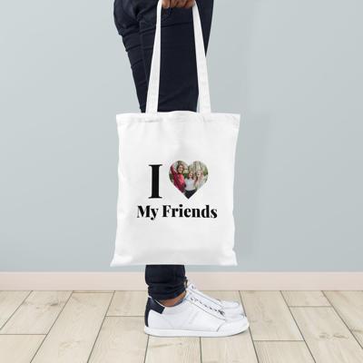 Tote bag bedrukken - Katoen - Wit Tote bag bedrukken - Katoen - Wit