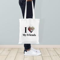 Tote bag bedrukken - Katoen - Wit - thumbnail