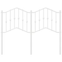 Hoofdbord 120 cm metaal wit - thumbnail