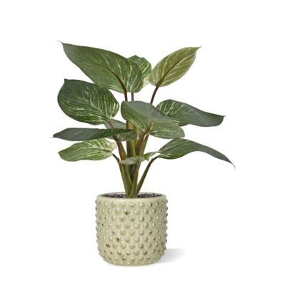 Philodendron Birkin kunstplant 30cm in pot Philodendron Birkin kunstplant 30cm in pot