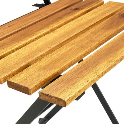 Tuinstoelen inklapbaar 6 st staal en massief acaciahout