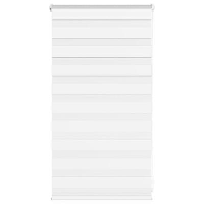 VidaXL Zebra blind 80x100 cm stofbreedte 75,9 cm polyester wit VidaXL Zebra blind 80x100 cm stofbreedte 75,9 cm polyester wit