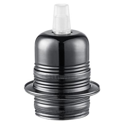 Light depot - metalen 2-rings fitting E27 - zwart - Outlet