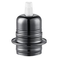 Light depot - metalen 2-rings fitting E27 - zwart - Outlet - thumbnail