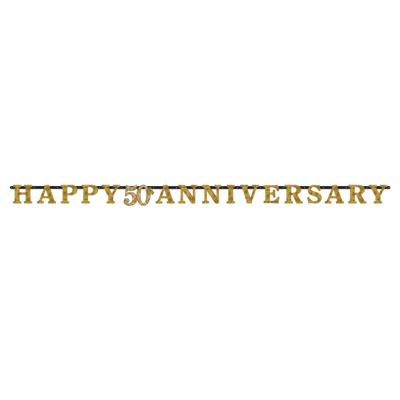 Letterslinger Happy Anniversary 50 Jaar Goud