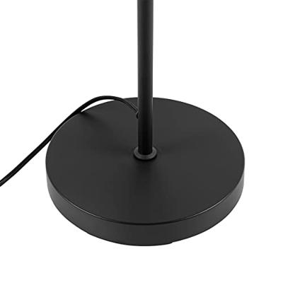 QAZQA Art deco vloerlamp zwart met amber glas - Bizle