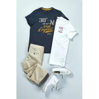 PME Legend T-shirt met printopdruk donkerblauw - thumbnail