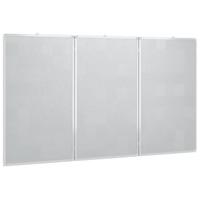 Whiteboard magnetisch inklapbaar 150x80x1,7 cm aluminium - thumbnail