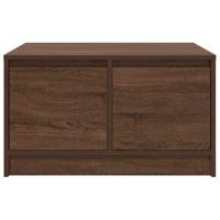 Salontafel met lades 70,5x70x40 cm bruin eikenkleurig - thumbnail