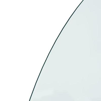 VidaXL Glasplaat voor open haard halfrond 1000x600 mm - thumbnail