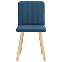 Eetkamerstoelen 2 st stof blauw - thumbnail