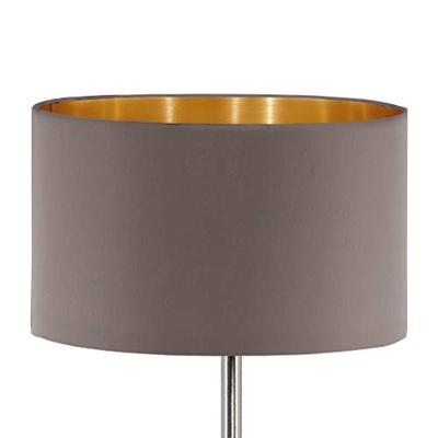 Eglo VloerlampMaserlo 38cm metaalgrijs met taupe kap - 95172