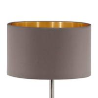 Eglo VloerlampMaserlo 38cm metaalgrijs met taupe kap - 95172 - thumbnail