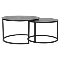 LABEL51 Salontafel 'Grand' Set van 2 stuks, kleur Grijs - thumbnail