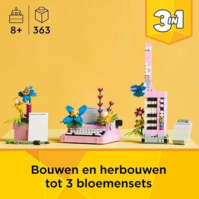LEGO Creator 31169 3-in-1 Flower Typemachine - Spel voor meisjes vanaf 8 jaar - thumbnail