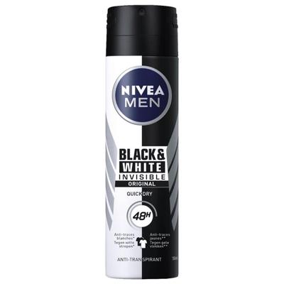 Nivea Men deodorant spray invisible black & white 150 Milliliter