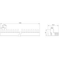 Siemens 5ST37730 Stiftlijst Aantal rijen 3 Meerdere kleuren 10 mm² 63 A 230 V Geleidertype: L, L, L, N 1 stuk(s) - thumbnail