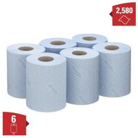 Kimberly-Clark Professional poetspapier Wypall Reach, blauw, pak van 6 rollen - thumbnail