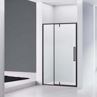 Nisdeur Van Rijn ST04 120x200 cm Helder Glas met Vaste Wand Omkeerbaar incl. Glasbehandeling Mat Zwart van Rijn - thumbnail
