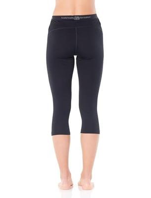 Icebreaker Merino 200 Oasis 3/4 Thermobroek Dames Black XL Icebreaker Merino 200 Oasis 3/4 Thermobroek Dames Black XL