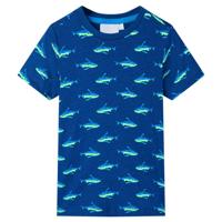 Kindershirt 140 donkerblauw - thumbnail