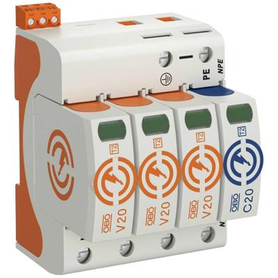 OBO Bettermann 5095333 V20-3+NPE+FS-280 Overspanningsveilige module 20 kA 1 stuk(s)