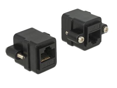 Delock 85124 Adapter RJ45-aansluiting > RJ45-aansluiting paneelmontage Cat.6 UTP Delock 85124 Adapter RJ45-aansluiting > RJ45-aansluiting paneelmontage Cat.6 UTP