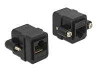 Delock 85124 Adapter RJ45-aansluiting > RJ45-aansluiting paneelmontage Cat.6 UTP - thumbnail
